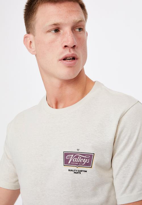 Cotton On - T-bar moto T-shirt - neutral 