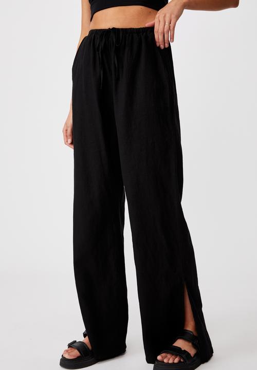 Cotton On - Getaway pull on pant - black