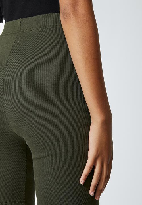 Superbalist - Rib cycle shorts - khaki