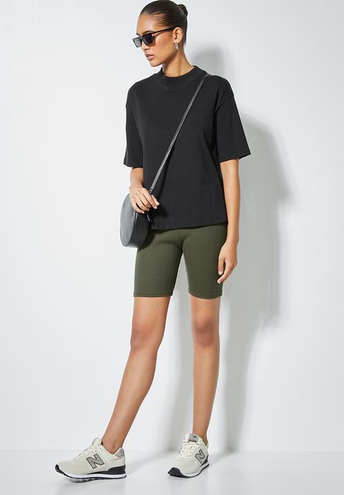 Superbalist - Rib cycle shorts - khaki
