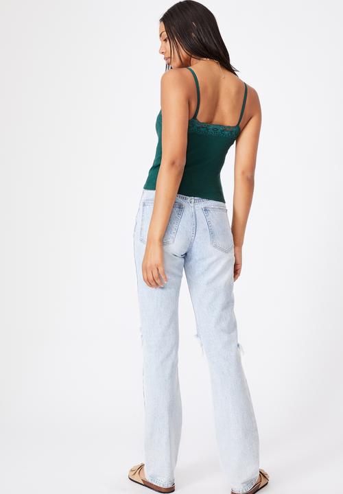 Cotton On - Loui lace cami - winter green