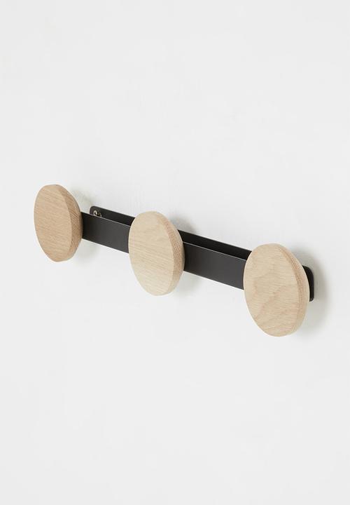 Emerging Creatives - Round wall hooks - black