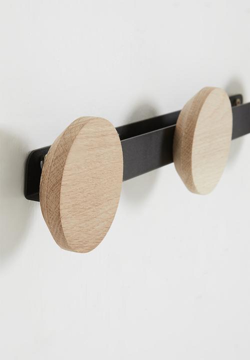Emerging Creatives - Round wall hooks - black