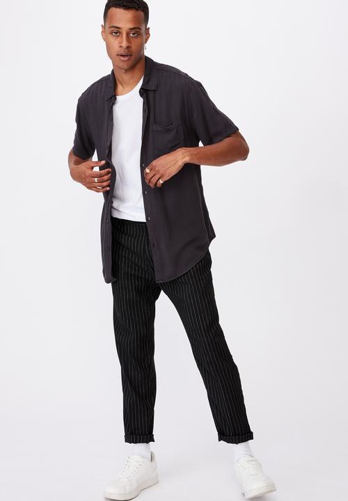 Cotton On - Oxford trouser - black 