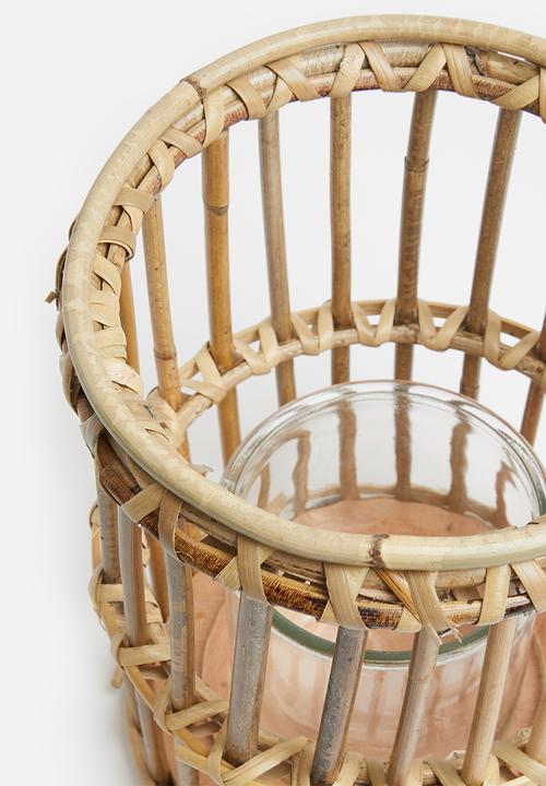 H&S - Reed lantern - brown