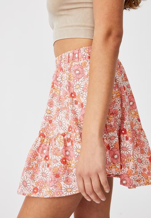 Cotton On - Spin me around circle skirt - nikita floral sugar pink