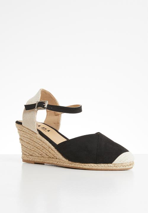 Jada - Espadrille wedge - black