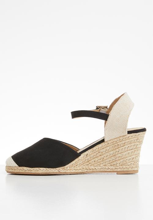 Jada - Espadrille wedge - black