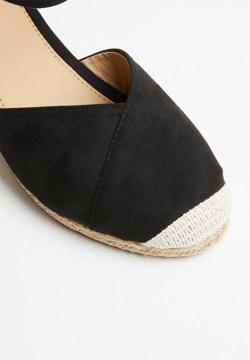 Jada - Espadrille wedge - black