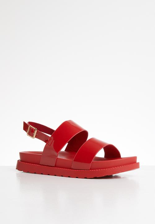 Jada - Patent sandal - red