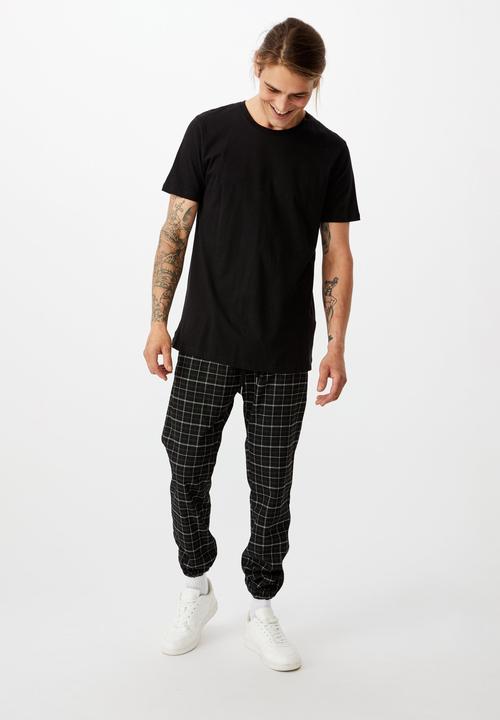 Cotton On - Drake cuffed pant - black