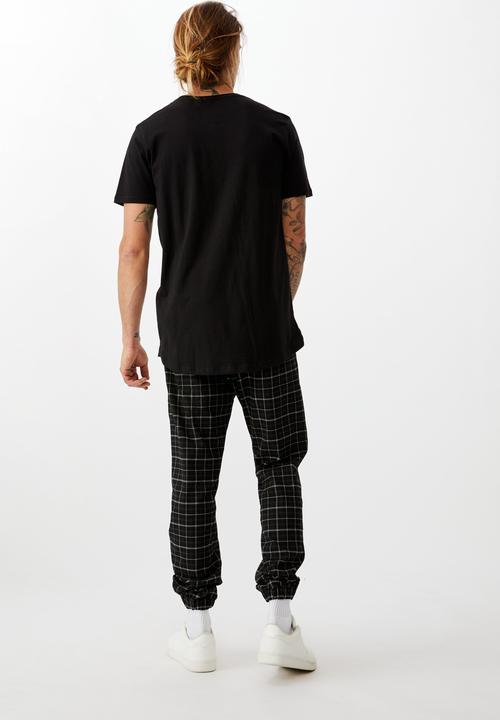 Cotton On - Drake cuffed pant - black