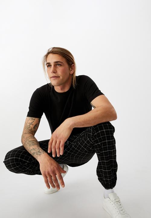 Cotton On - Drake cuffed pant - black