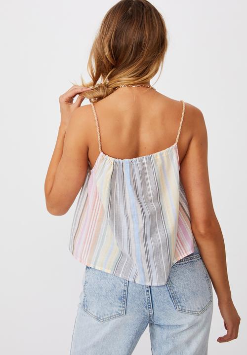 Cotton On - Summer vibes relaxed cami - tiana stripe multi