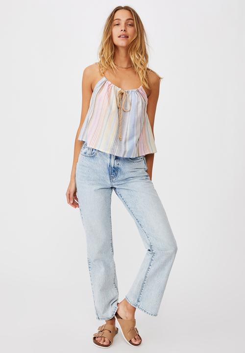Cotton On - Summer vibes relaxed cami - tiana stripe multi