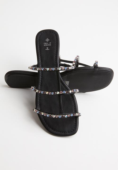 Call It Spring - Golle sandal - black syn