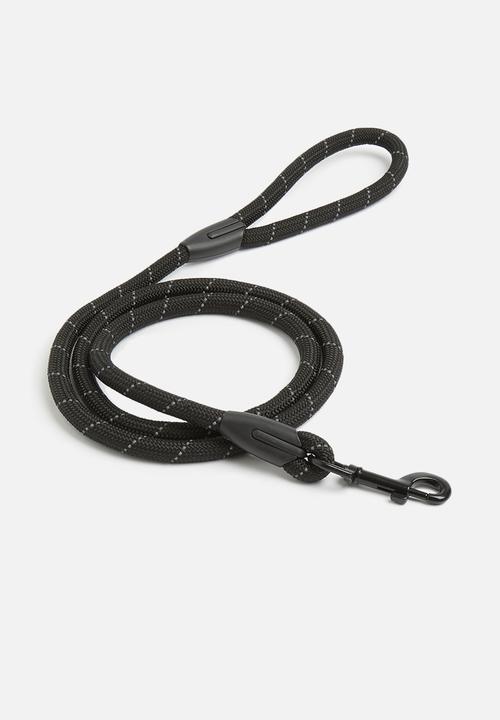 Pet Collection - Rope dog lead - black