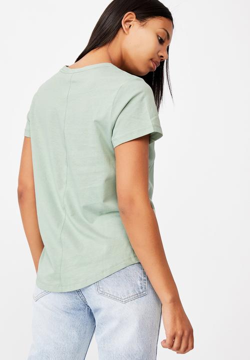 Cotton On - The one crew tee - lush green
