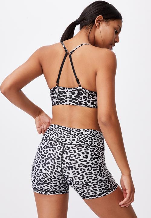 Cotton On - Workout yoga crop - grey & black 