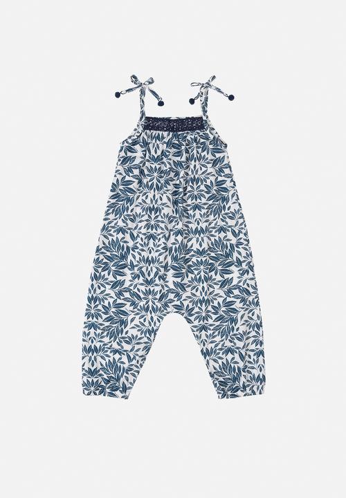 UP Baby - Girls jumpsuit & headband set - dark blue