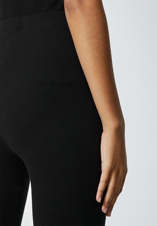 Superbalist - Rib cycle shorts - black