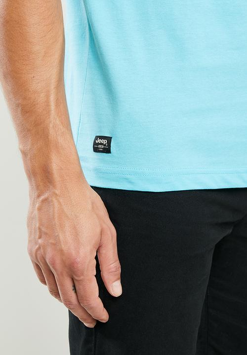 JEEP - Jeep Star logo print tee - aqua