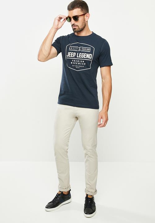 JEEP - Graphic tee - navy
