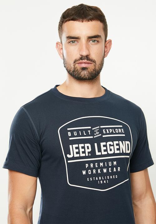 JEEP - Graphic tee - navy