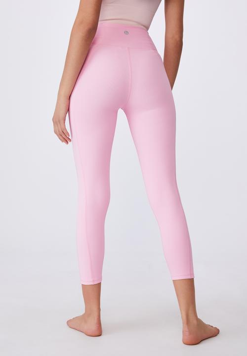 Cotton On - Rib pocket 7/8 tight - pink