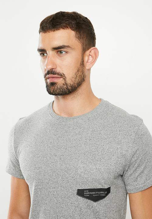 Superdry. - Surplus goods pkt tee - speckle grit