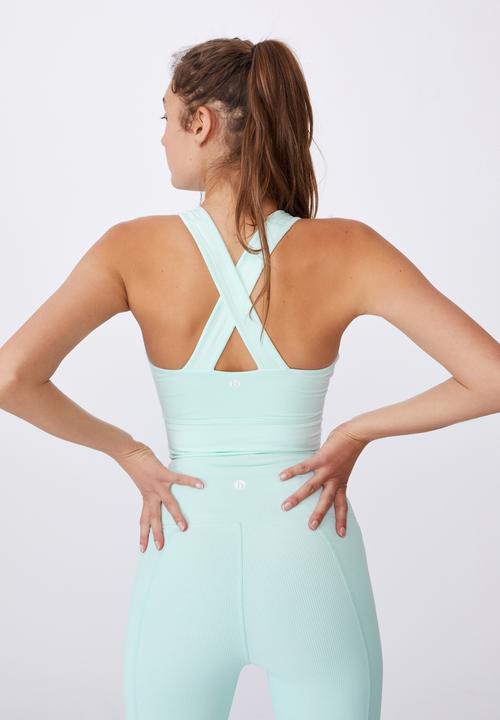 Cotton On - On the go rouched vestlette - aqua 