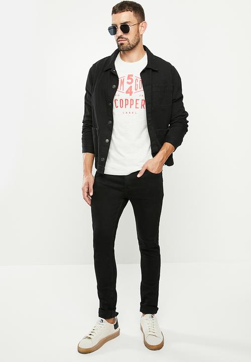 Superdry. - Copper label tee - grey