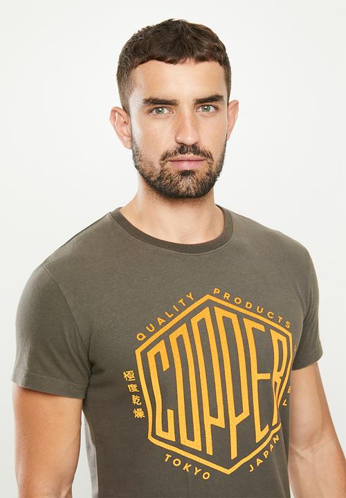 Superdry. - Copper label tee - vintage black