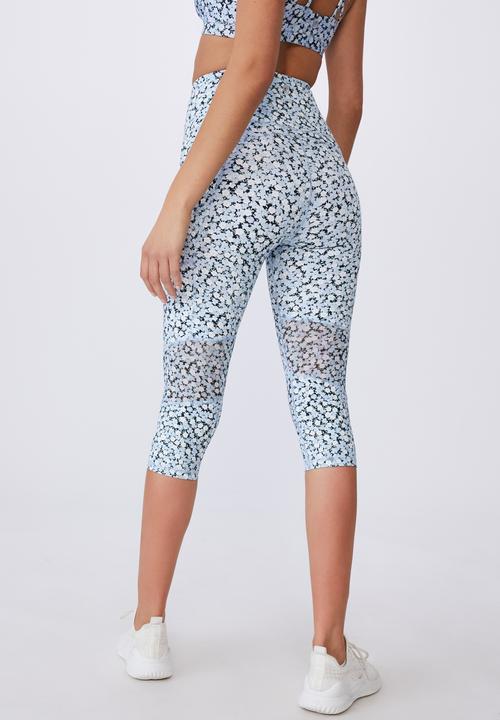 Cotton On - Mesh panelled capri - blues