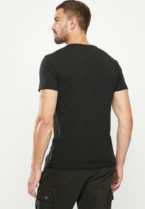 Superdry. - Surplus goods pkt tee - black slub