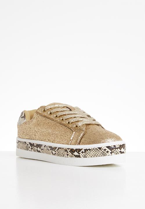Tom Tom - Bebe glitter sneaker - gold