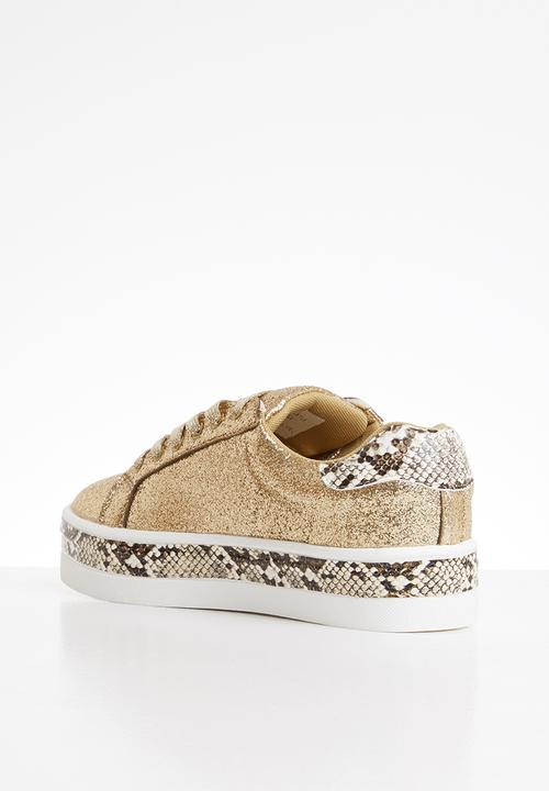 Tom Tom - Bebe glitter sneaker - gold