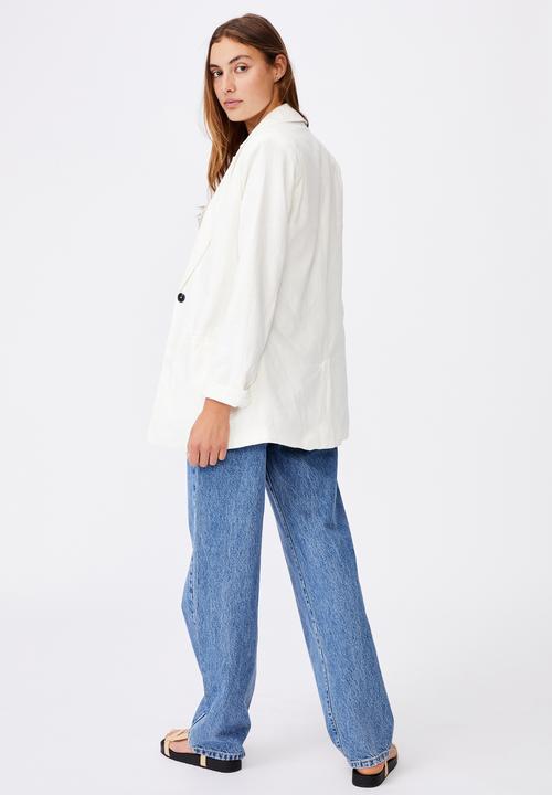 Cotton On - Ultimate linen blazer - fawn