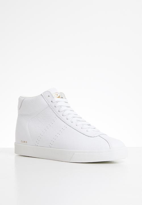 SUPERGA - 2870 club 's' velcro nappa - white