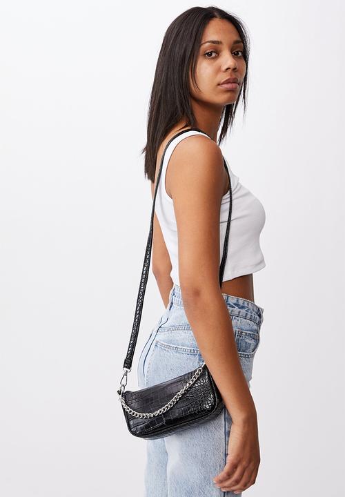 Rubi - Sophia chain cross body bag - black