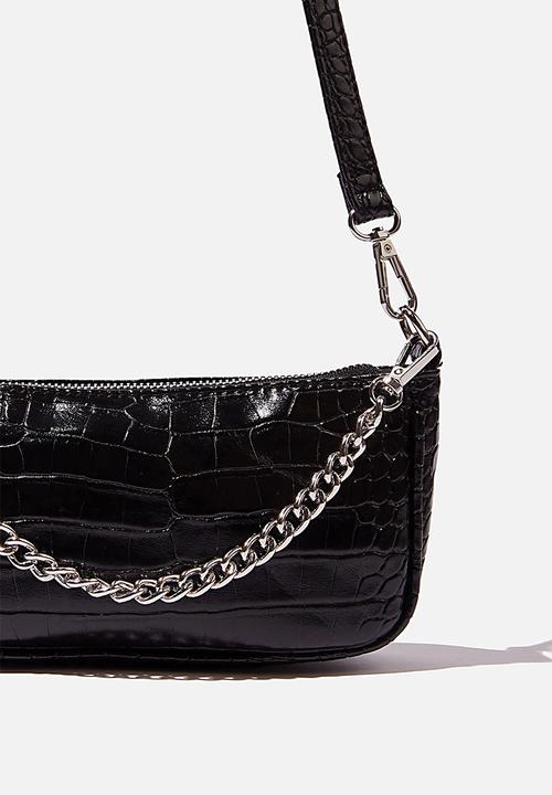 Rubi - Sophia chain cross body bag - black