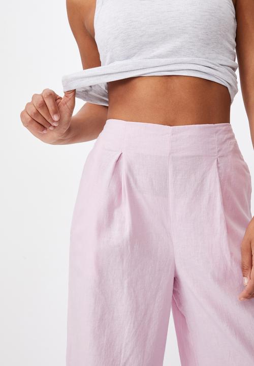 Cotton On - Wide leg paradise pant - soft orchid
