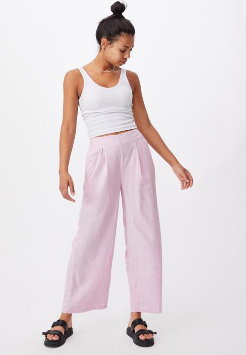 Cotton On - Wide leg paradise pant - soft orchid