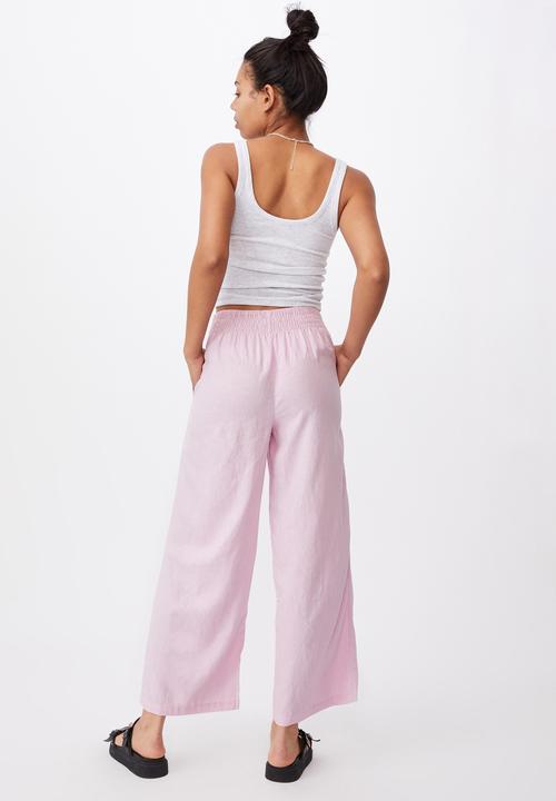 Cotton On - Wide leg paradise pant - soft orchid