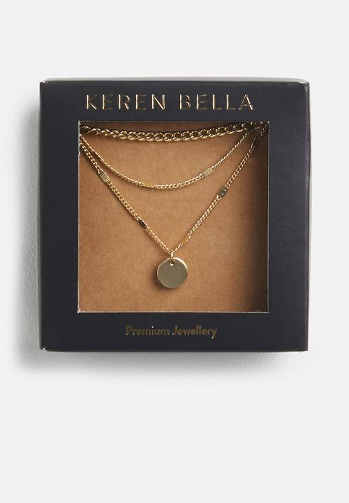Keren Bella - Statement layered necklace - gold