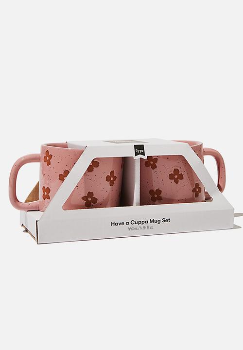 Typo - 2 Pack mug set - burnout daisy