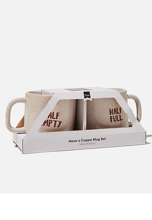 Typo - 2 Pack mug set - neutral 