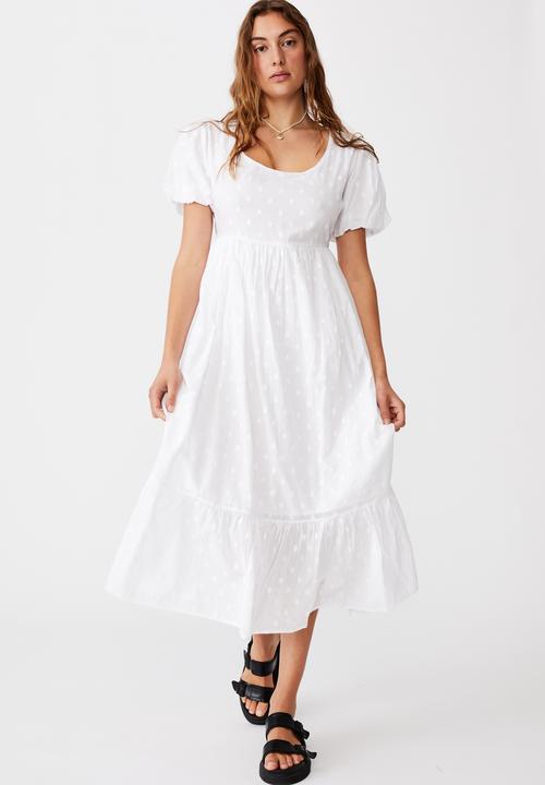 Cotton On - Woven faith babydoll medaxi - white