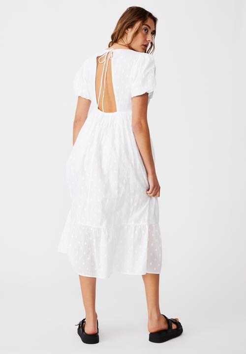 Cotton On - Woven faith babydoll medaxi - white