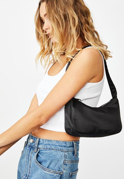 Rubi - Nylon underarm bag - black
